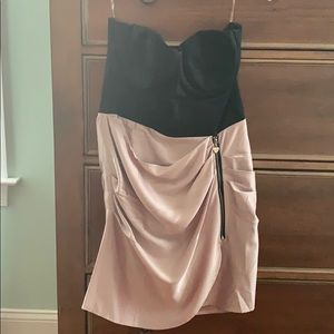 Two colored mini formal dress